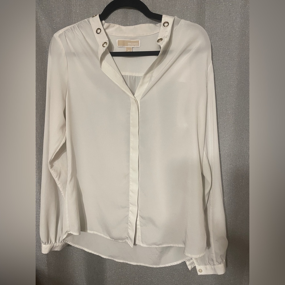 Michael Kors Women's Cream Blouse
